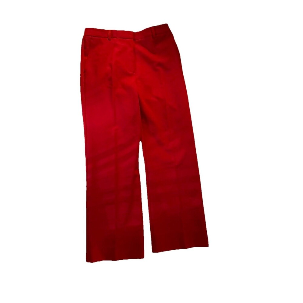 J McLaughlin Women’s Red Dress Pants Size 10 Straight Leg Classic Career